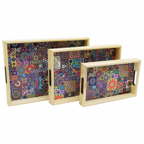 3 BOY AHŞAP TEPSİ DESENLİ ZEMİN 16X26 - 21X31 - 24X34CM (5365)