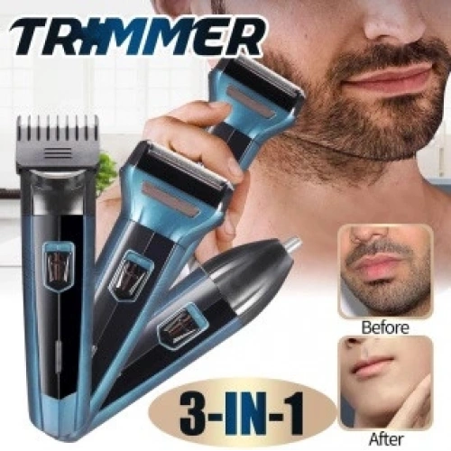 3 in 1 Saç Sakal Kesme Ense Burun Tıraş Makinesi Seti (5365)