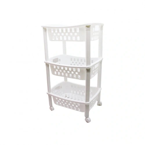 3 KATLI SEPET DÜZENLEYİCİ  - RAF ÜNİTESİ TEKERLEKLİ 400X295X700MM (5365)