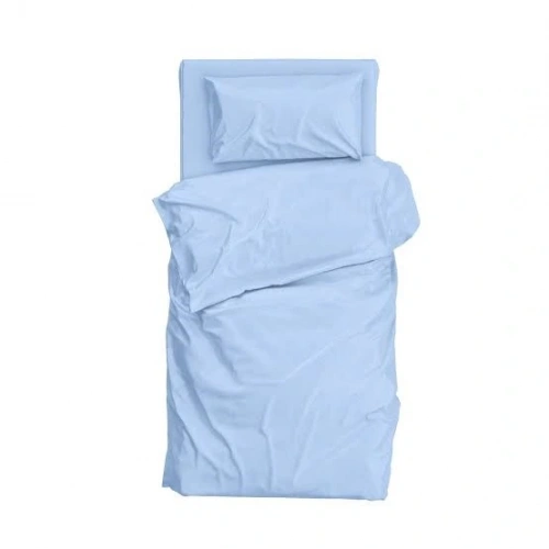 3 PARÇA TEK MAVİ TEK KİŞİLİK NEVRESİM TAKIMI