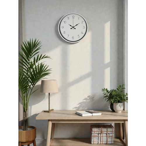 36 Cm Beyaz Dekoratif Duvar Saati