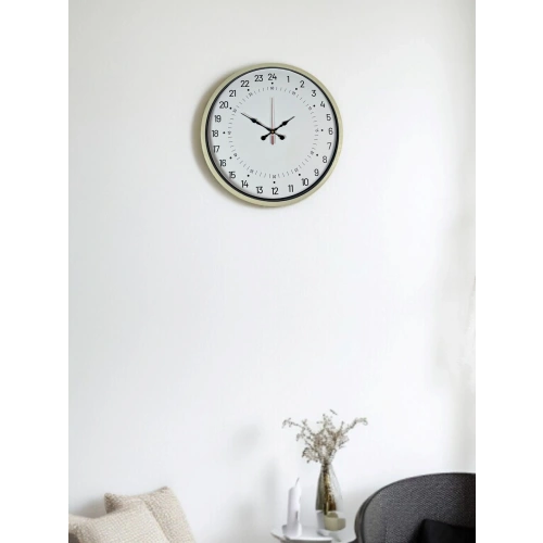 36 Cm Cream 24-Hour Indicator Wall Clock