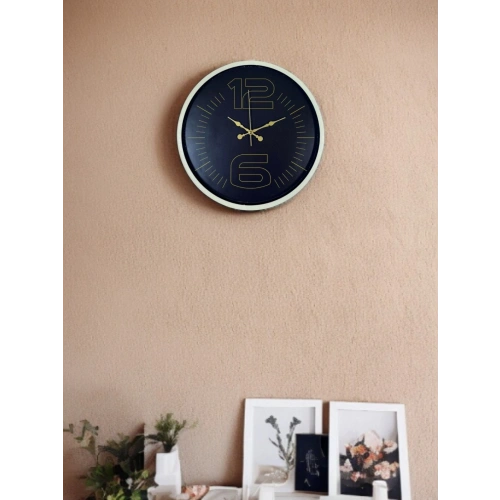 36 Cm Krem Dekoratif Duvar Saati