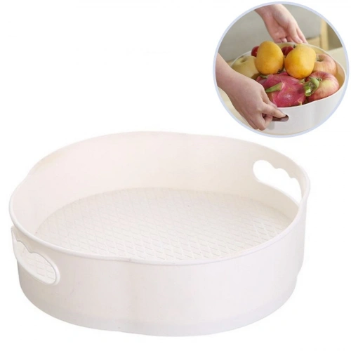 Round Tray-Shaped Presentation and Service Organizer Tray with 360 Degree Rotating Mechanism (5365)