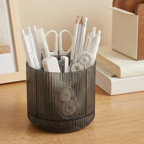 360° Dönebilen Plastik Organizer – Çok Amaçlı Mutfak, Banyo ve Makyaj Malzemesi Düzenleyici, Döner Masaüstü Stand (5365)