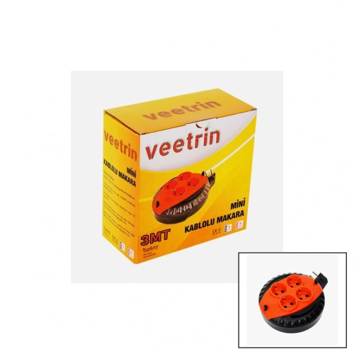 3MT MİNİ MAKARALI UZATMA KABLO 3X1.5MM (5365)