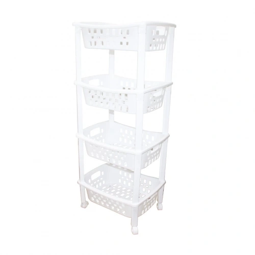 4 KATLI SEPET DÜZENLEYİCİ - RAF ÜNİTESİ TEKERLEKLİ 400X295X960MM (5365)
