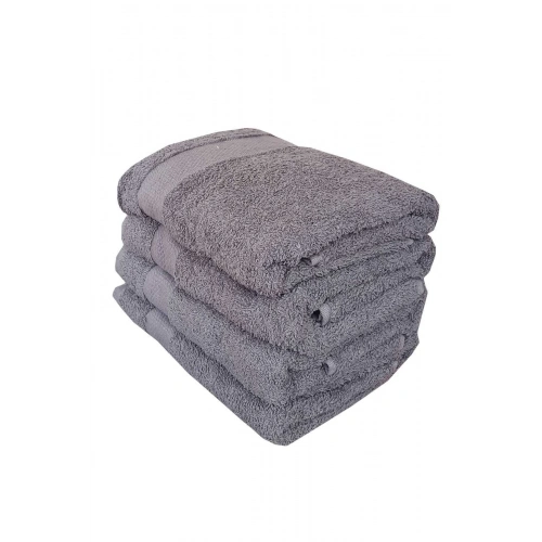 4-piece Hand and Face 100% Cotton Towel Set Dry Anthracite