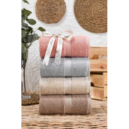 4-piece Hand Face Towel Set 100% Cotton Matiz Beka