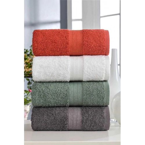 4-piece Hand and Face Towel Set 100% Cotton Matiz Yeki