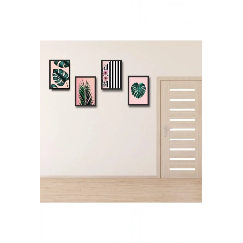 4 Parça Çerçeve Görünümlü Ahşap Tablo 30 x 40