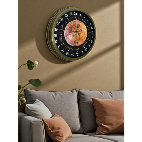 40 Cm Eskitme Metal 24 Saat Göstergeli Özel Tasarım Duvar Saati