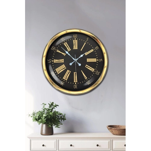 40 cm Metal Gold Roma Rakamlı Duvar Saati