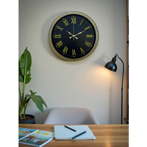 40 Cm Metal Vintage Roman Numerals Wall Clock