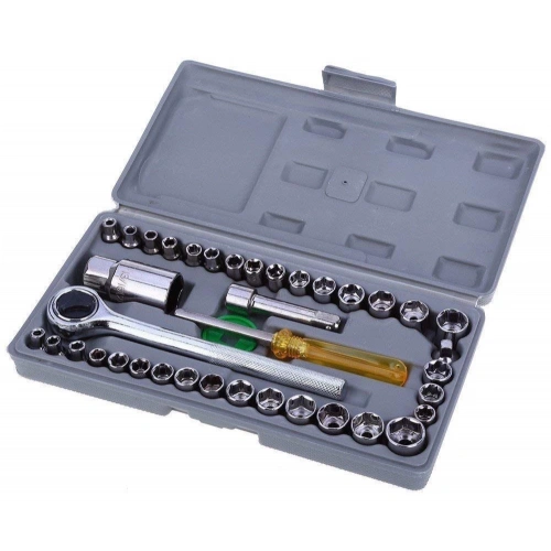 40 PARÇA  LOKMA TAKIMI PLASTİK KUTULU COMBINATION SOCKET WRENCH SET (5365)