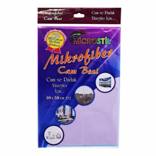 40X50CM MİKROFİBER TEMİZLİK CAM BEZİ (5365)