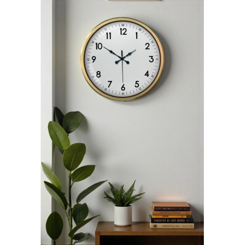 52 cm Eskitme Metal Dekoratif Duvar Saati