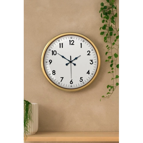 52 cm Eskitme Metal Dekoratif Duvar Saati