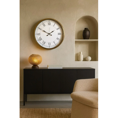 52 cm Eskitme Metal Retro Duvar Saati