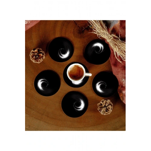 6 Adet Desenli Mdf Bardak Altlığı