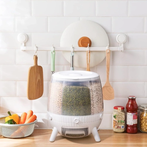 6 Bölmeli 360 Derece Dönebilen 6 Lt Bakliyat Organizeri (5365)