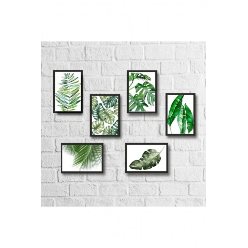 6 Parça Çerçeveli Mdf Tablo