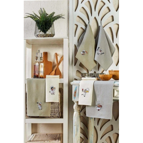 6 Piece Kitchen Dishcloth 30 X 50 Cm Chef