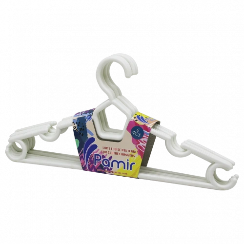 6 PARÇA  PLASTİK KARİZMA ELBİSE ASKI (5365)