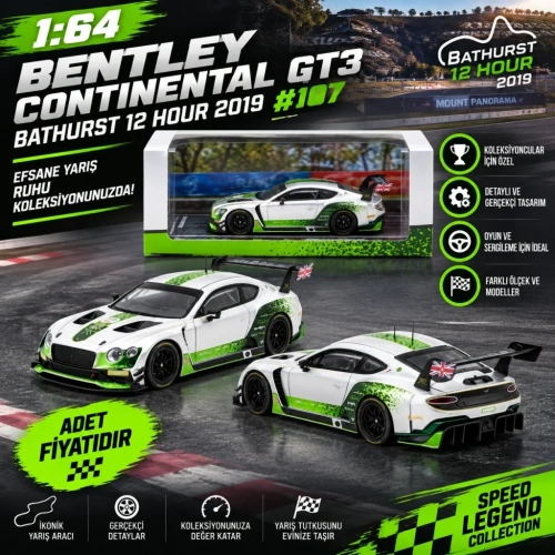 64 Bentley Continental Gt3 1 Adet Koleksiyon