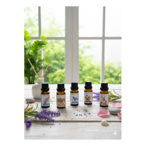 6’lı Esans Yağ Seti – Difüzör, Oda Kokusu, Mum ve Sabun Yapımına Uygun