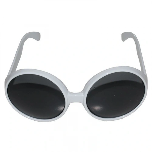 Очки для вечеринок 80-х годов в стиле ностальгии белого цвета времен золотого века турецкого кинематографа