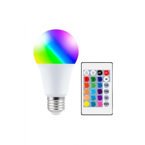 9w Uzaktan Kumandalı 15 Farklı Renk Seçenekli Led Ampul