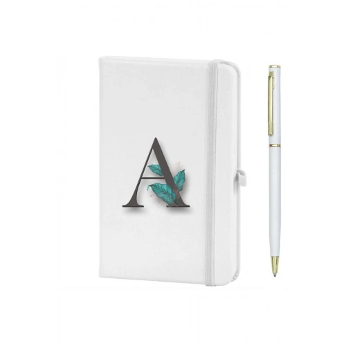 A Harfi Çiçek Baskılı Defter