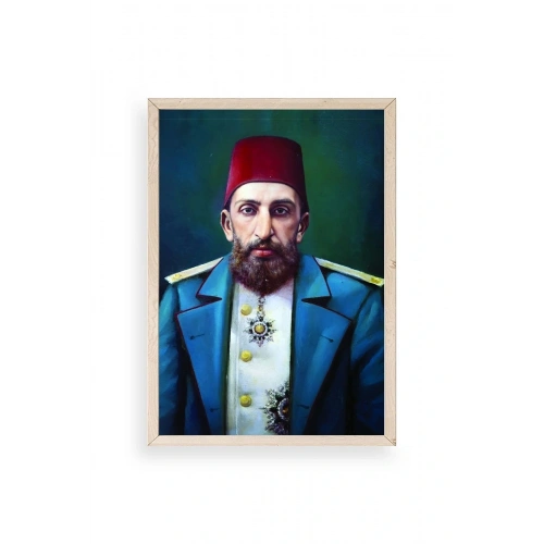 Abdülhamit Ahşap Çerçeveli Tablo 23 x 30