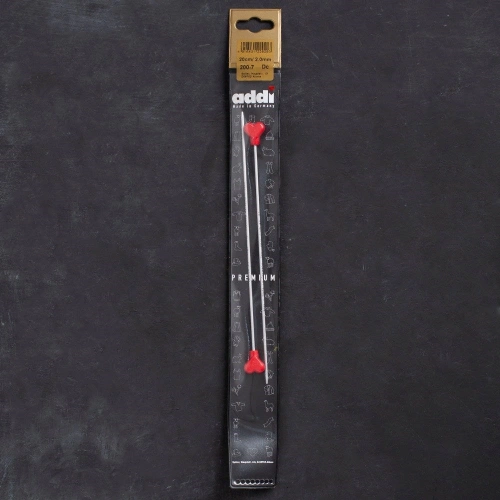 Addi Kalpli 2mm 20cm Klasik Alüminyum Örgü Şişi -