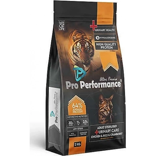 Adult sterilised urinary chicken, rice,crab 2 kg pro perf.