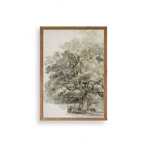 Ağaç Ahşap Çerçeveli Tablo 17 x 23