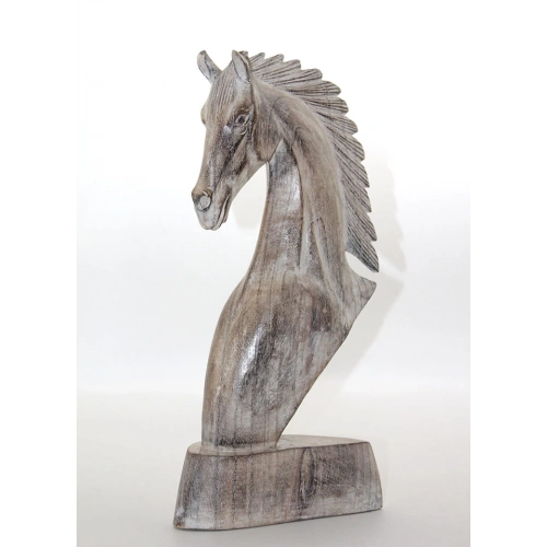 Wooden Horse Bust 40 cm