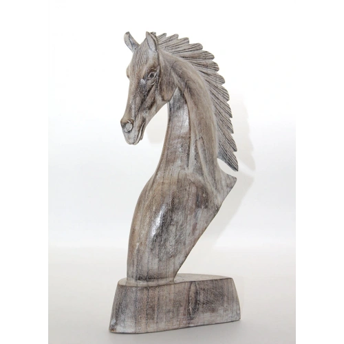 Ahşap At Büstü 40 cm