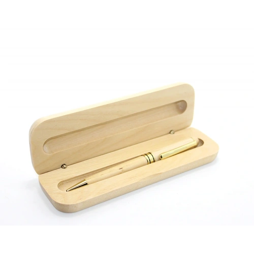 قلم حبر لامتناهي مع علبة خشبية الطراز 1