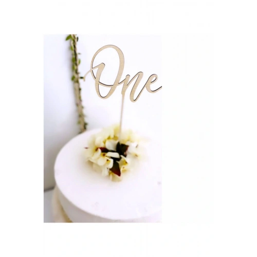 Ahşap One Pasta Süsü