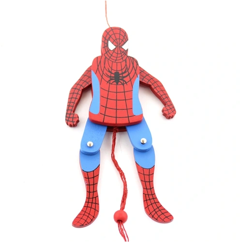 Wooden Swinging Spider-Man Figure