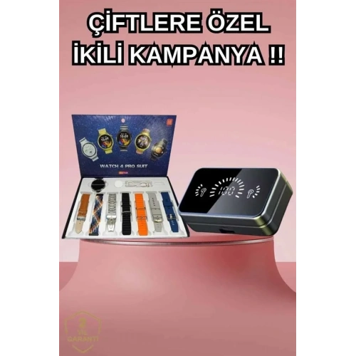 Akıllı Saat Ve Bluetooth Kulaklık Seti Anc Özellikli