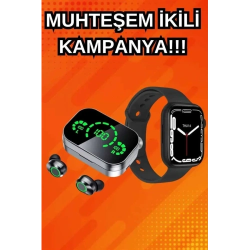 Akıllı Saat Ve Bluetooth Kulaklık Seti Uyumlu