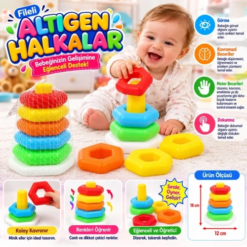 Altıgen Fileli Halkalar 1 Adet