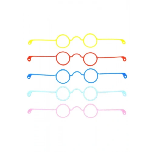 Amigurumi Gözlük 5 Adet Renkli