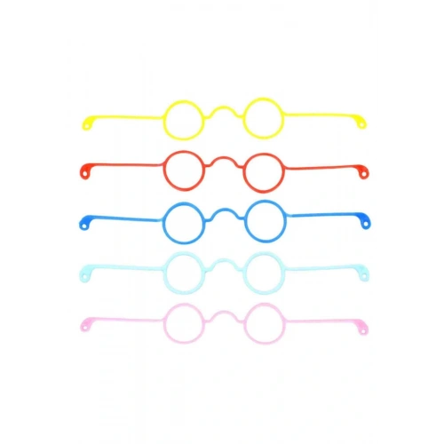 Amigurumi Gözlük 5 Adet Renkli