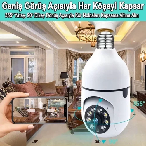 Ampul Kamera Harekete Duyarlı Gece Görüşlü (5365)