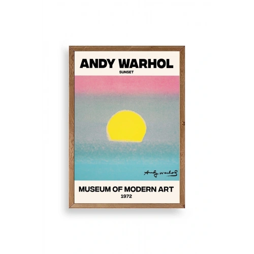 Andy Warhol Ahşap Çerçeveli Tablo 17 x 23
