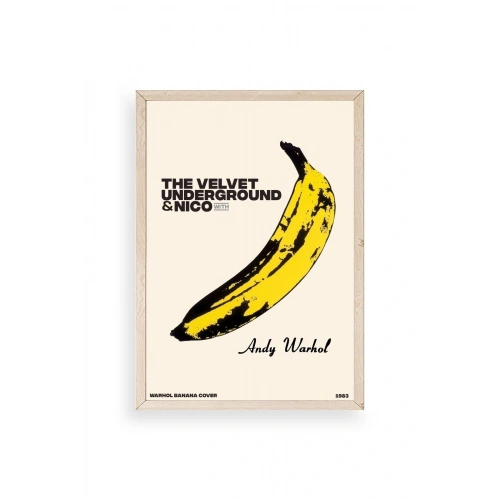 Andy Warhol Ahşap Çerçeveli Tablo 17 x 23